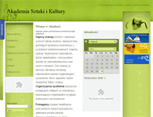 Tablet Screenshot of akademia-kultury.edu.pl